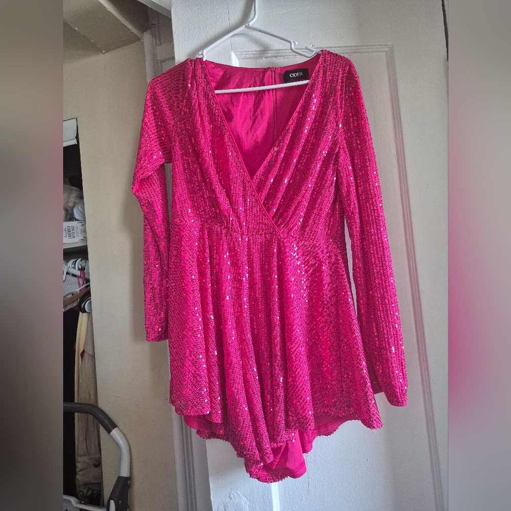Cider Pink Sequin Dress